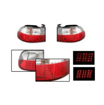 Piloto Trasero Crystal Red/Clear Led Jcp Honda Civic 92/95 2/4dr Coupe/Sedan Ej/Eg