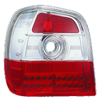 Pilotos Led Al Vw Polo 6n 95-99 Led Red/Clear