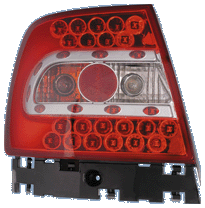 Pilotos Traseros Au A4 Sedan 95-00 Led Red/Clear