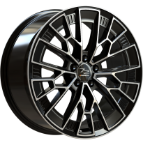 LLANTA FONDMETAL 1972 19 X 8.50 ET 21 5X112 Buje: 66,5 GLOSSY BLACK MACHINED