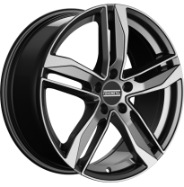 LLANTA FONDMETAL HEXIS 18 X 8.00 ET 29 5X112 Buje: 66,45 GLOSSY TITANIUM MACHINED