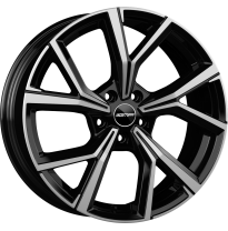 LLANTA GMP MENTOR BLACK DIAMOND 18 X 7.50 5X112 ET37 BUJE: 57,1