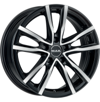 LLANTA MAK MILANO 18 X 7.00 ET 55 5X100 Buje: 56,1 BLACK MIRROR