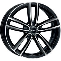 LLANTA MAK OXFORD 16 X 6.50 ET 46 5X120 Buje: 72,6 BLACK MIRROR