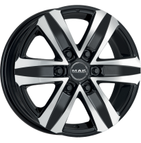 LLANTA MAK STONE 6 16 X 6.50 ET 46 6X139.7 Buje: 92,3 BLACK MIRROR