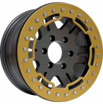 Llanta Avus Rbs-01 Beadlock /Mamgr 16x7,00 Matt Anthracite &amp; Matt Gold Ring