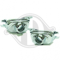 Set Luces Antinieblas W203, 01-&gt;&gt; Con Lente Del Proyector; Cromado; H3