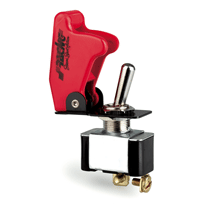 Simoni Racing Schakelaar + Rode Deksel 12v/20amp