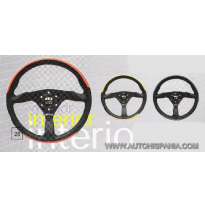 Stat Color Negro-Rojo Diametro 350 - Gtz Volantes Deportivos Sport Y Tuning, Con Gran Variedad De Modelos Donde Sus Acabados En