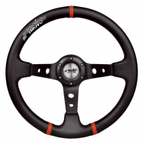 Volante Gravel Eco Piel Negra Caliz 9cts