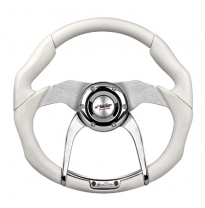 Volante Simoni Torque Piel Blanca