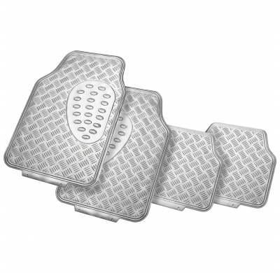 Juego De 4 Alfombras Carbono Pvc Del. 45 X 68 Cm, Trasera 45 X 40 Cm  Ergoseat Alf.Caucho Comfort Li