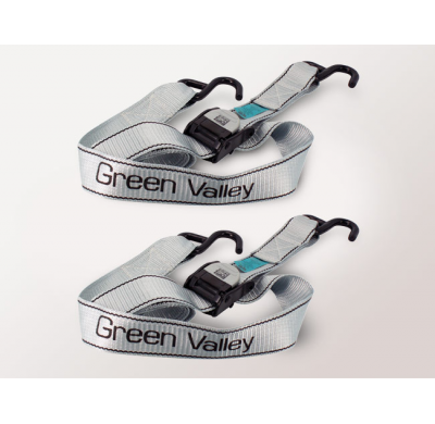 2 Cinchas Con Hebilla 2mx50mm Original Green Valley