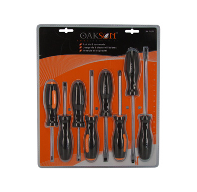 Juego De 8 Destornilladores Herramientas De Mano  Oakson