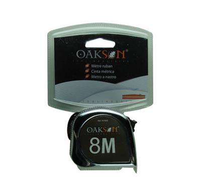 Cinta Métrica Cromada 5mx25mm Herramientas Medida Y Trazado  Oakson