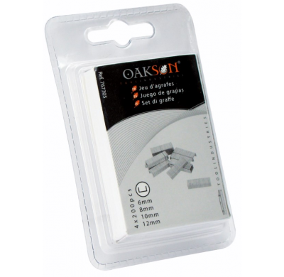 Juego De 200 Grapas Surtidas Herramientas Medida Y Trazado  Oakson