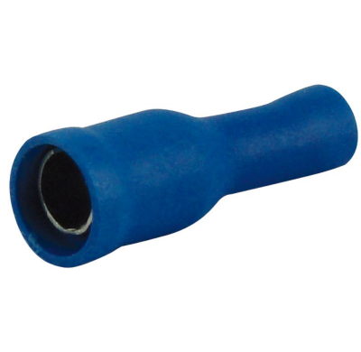 10 Terminales Redondos Hembra Aislados 5 Mm Azul Terminales Y Fusibles  Altium