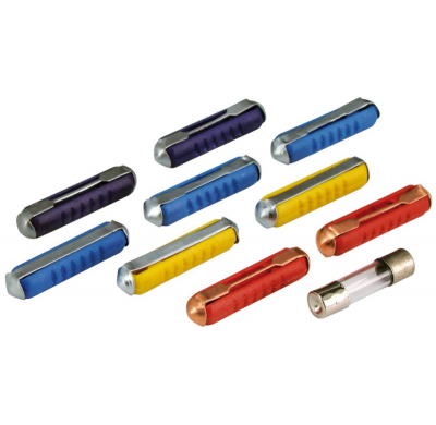 9 Fusibles Cerámicos + 1 Fusible Radio 2 Amp. Terminales Y Fusibles  Altium