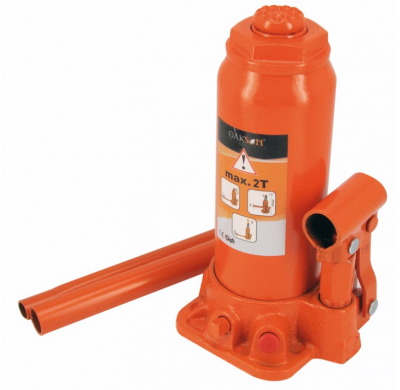 Gato Hidráulico Botella 2t Caja Utillaje - Gatos  Oakson