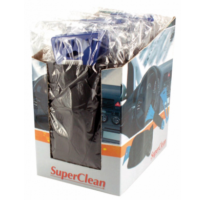 Box 12 Rasquetas Con Guantes Cepillo Tejidos  Super Clean