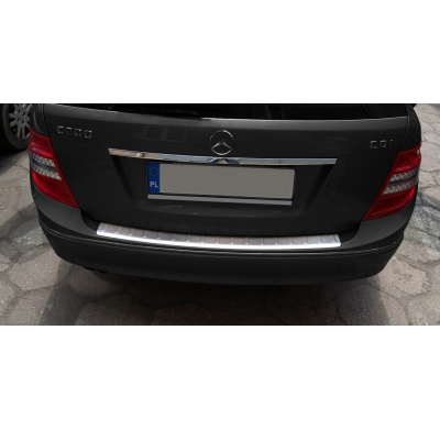 Protector Paragolpes Acero Inox Mercedes C Class  W204  T Model / Profiled/Ribs  2007-> Avisa