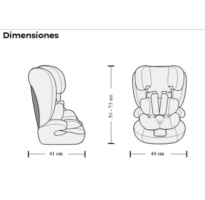 Silla de coche infantil VIVITTA KALI IBELT  ANTRACITA MELANGE