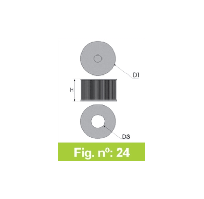 Filtro Tipo Original Ford Ranger T6 3,0l   Año 12> Cv-200 Forma Redondo