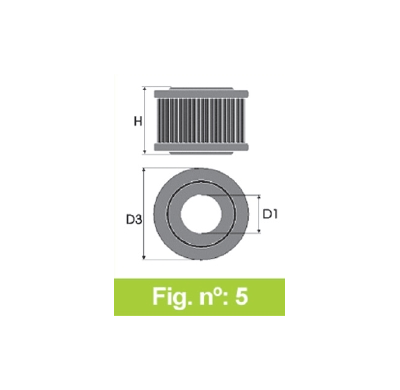 Filtro Tipo Original Suzuki Samurai 1,3l I  Año 01> Cv-80 Forma Redondo