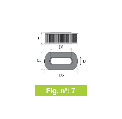 Filtro Tipo Original Ford Escort 1,6l Año 80>85 Cv-?? Forma Oval