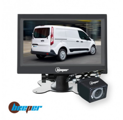 Camara De Marcha Atras 7" Negra Rw7 Beeper