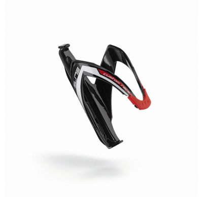 ELITE Bottlecage CUSTOM RACE black glossy red graphic