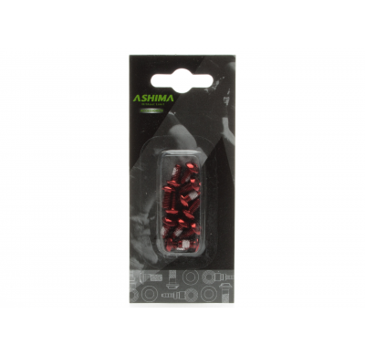 Ashima fixing screws Steel red