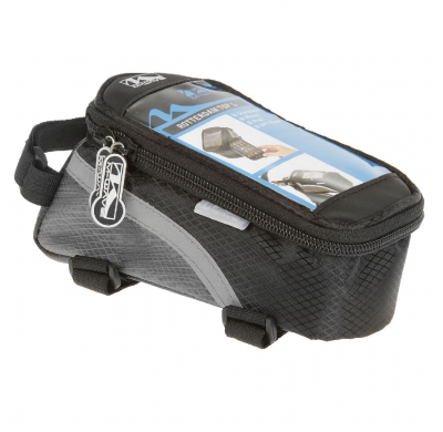 M-WAVE Cellphone bag Rotterdam Top L 170x80x80mm splash water protected black/grey
