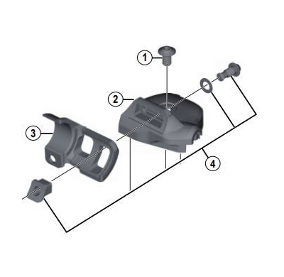 Shimano Connecting bolt with washer and nut, XTR SL-M9000I