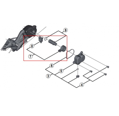 Shimano XTR RD-M9000 Stabilisator-unit