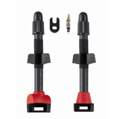 Barbieri Tubeless valve Carbonio SV 45mm black 2 pieces