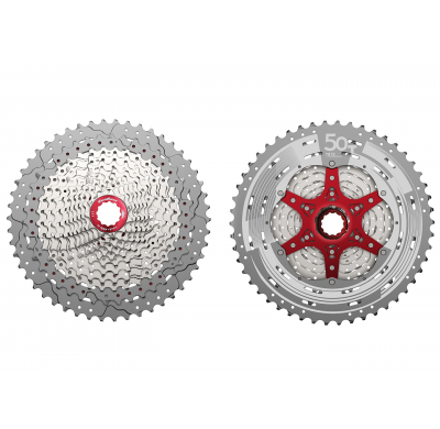 SunRace Cassette sprocket CSMZ90 12-speed 11-50 - metallic