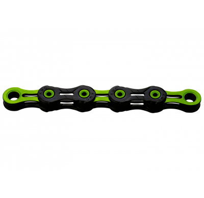 KMC X-10 SL DLC Super Light 116-glides 10-speed - black/green