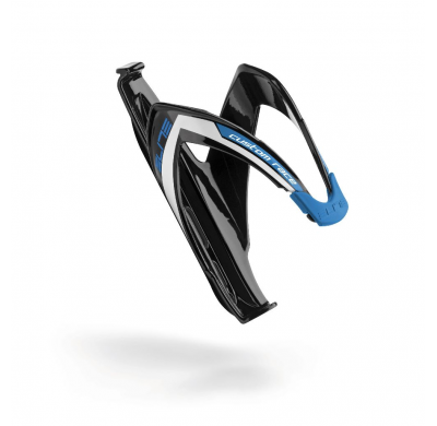 ELITE Bottlecage CUSTOM RACE black glossy blue graphic