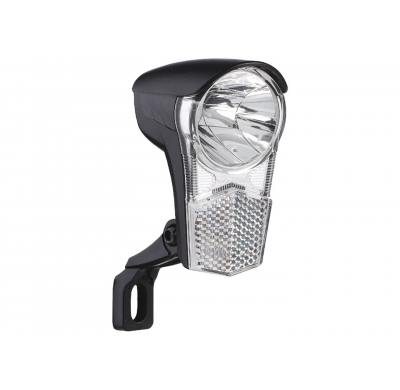 Büchel LED front light Uni LED black 15 Lux with switch