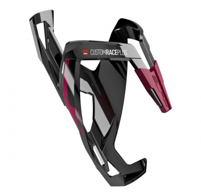 ELITE Bottlecage CUSTOM RACE PLUS black glossy amaranthh graphic
