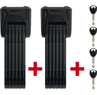 Abus folding lock BORDO Big Twinset 6000K/120 BK SH