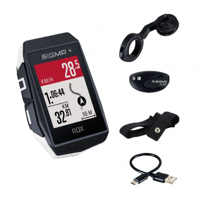 Sigma Sport GPS Bike-computers ROX 11.1 Evo White HR Set