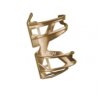 ELITE Bottlecage PRISM CARBON right-hand gold-metallic white graphic