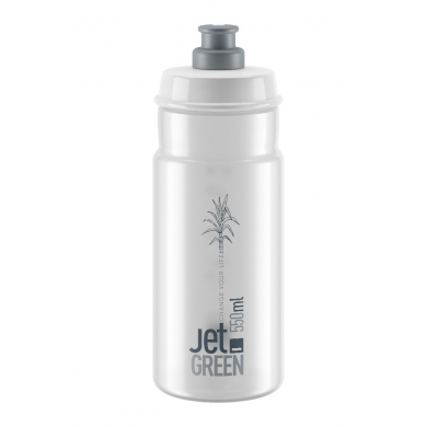 ELITE Bottle JET GREEN clear, grey logo 550ml