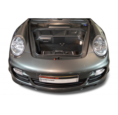 Set maletas especifico PORSCHE 911 (997) 2WD + 4WD with CD-changer in luggage space 2004-2012 coupé / cabrio CAR-BAGS (1x Trolle