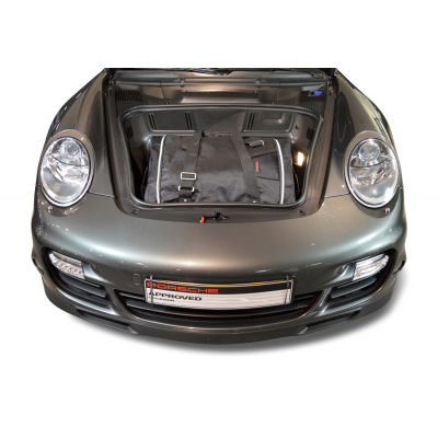 Set maletas especifico PORSCHE 911 (997) 2WD + 4WD with CD-changer in luggage space 2004-2012 coupé / cabrio CAR-BAGS (1x Trolle