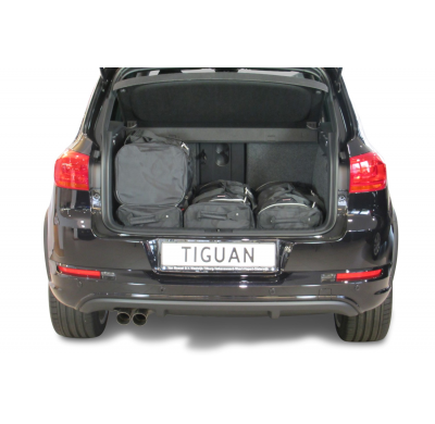 Set maletas especifico VOLKSWAGEN Tiguan (5N) low boot floor 2007-2015 suv CAR-BAGS (3x Trolley + 3x Bolsa de mano)