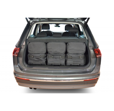 Set maletas especifico VOLKSWAGEN Tiguan II high boot floor 2015- suv CAR-BAGS (3x Trolley + 3x Bolsa de mano)