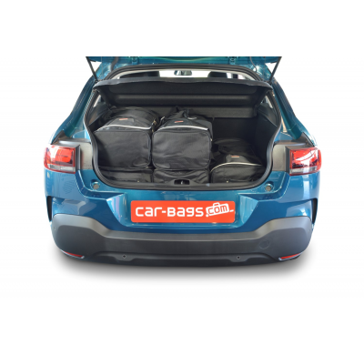 Set maletas especifico Carbags  CITROËN C4 Cactus Año: 2018-2020 5 Puertas -  Incluye: Trolley bag: 3pcs -62ltr Bolsa viaje: 3pc